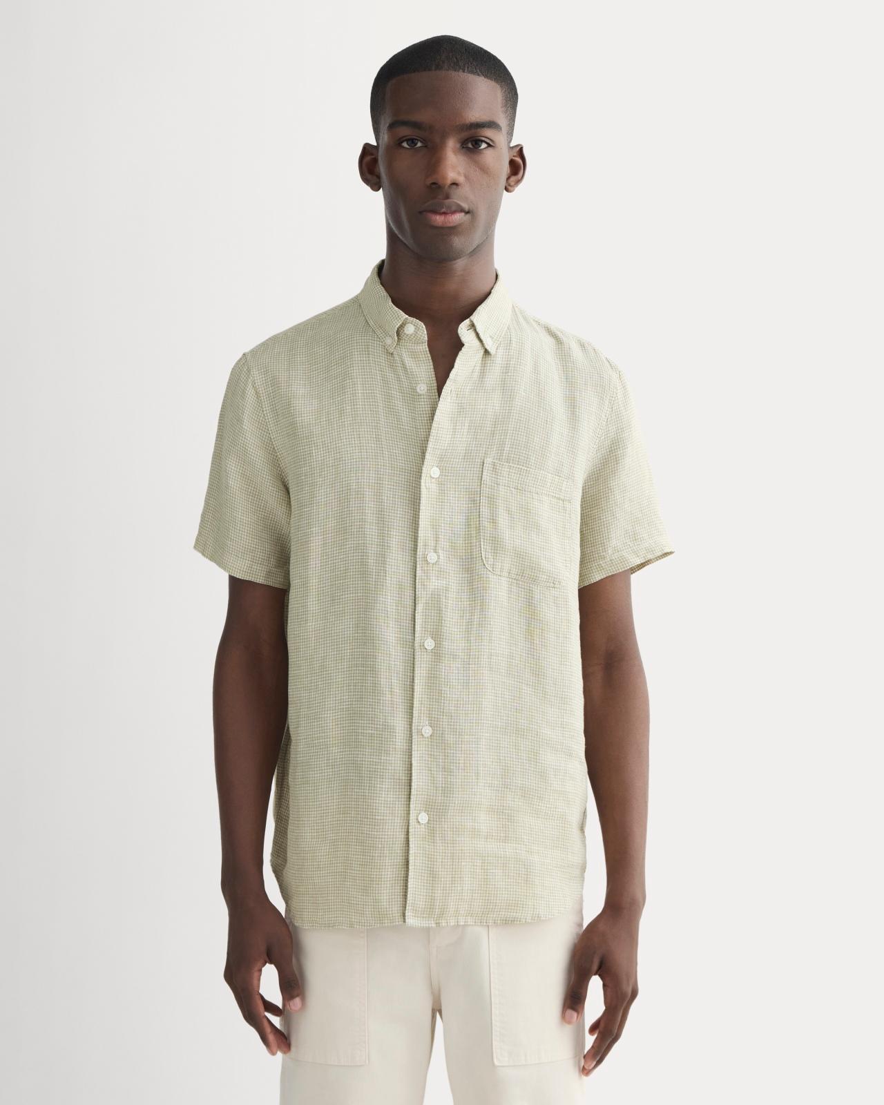The Classic Short-Sleeve Shirt in Linen Product Image