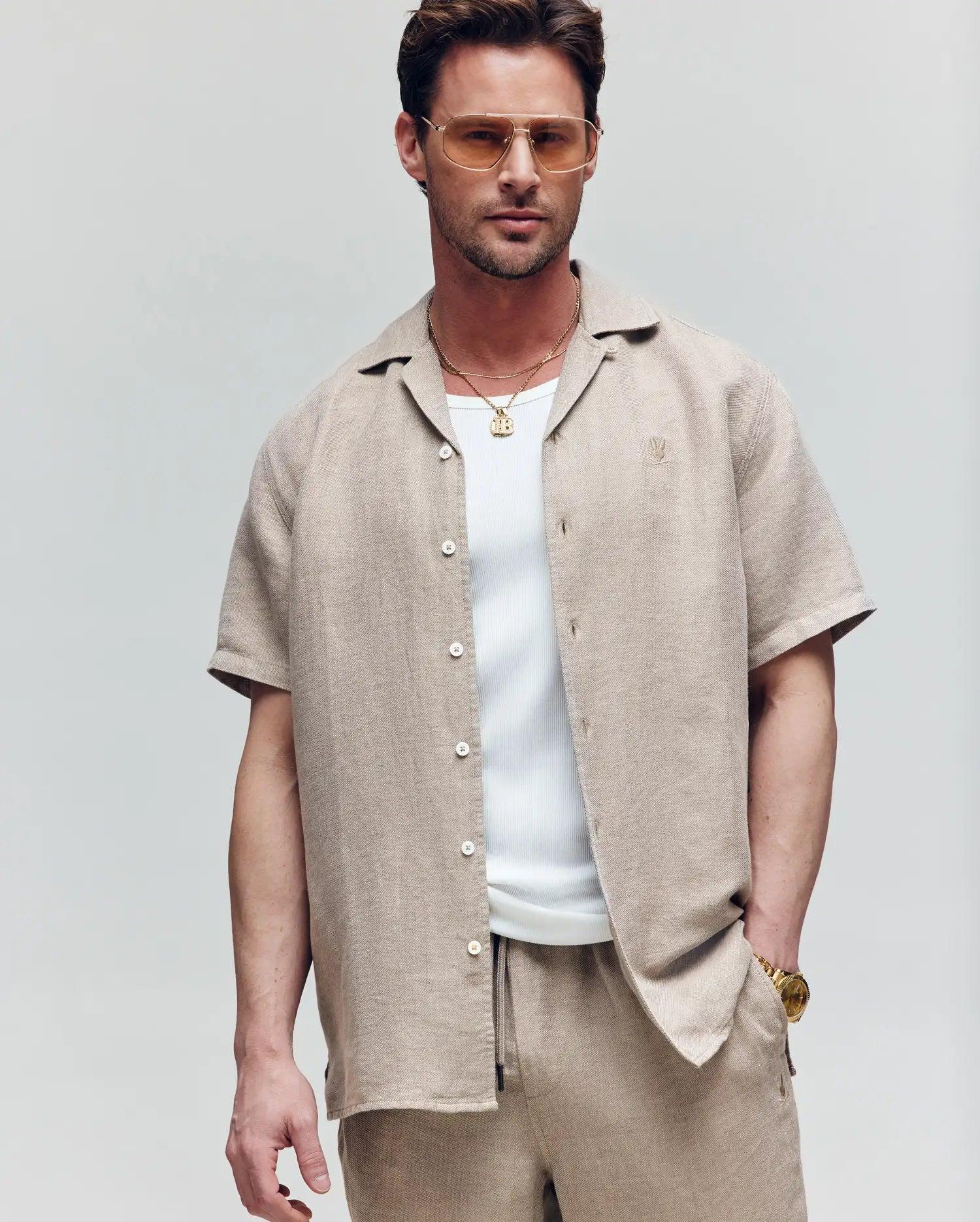 Men's Chatham Pull On Chino Short 104 NATURAL LINEN / S Product Image