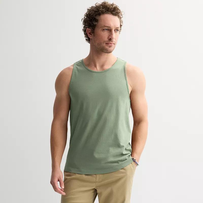 Men's Sonoma Goods For Life® Supersoft Tank Top, Size: Medium, White Product Image
