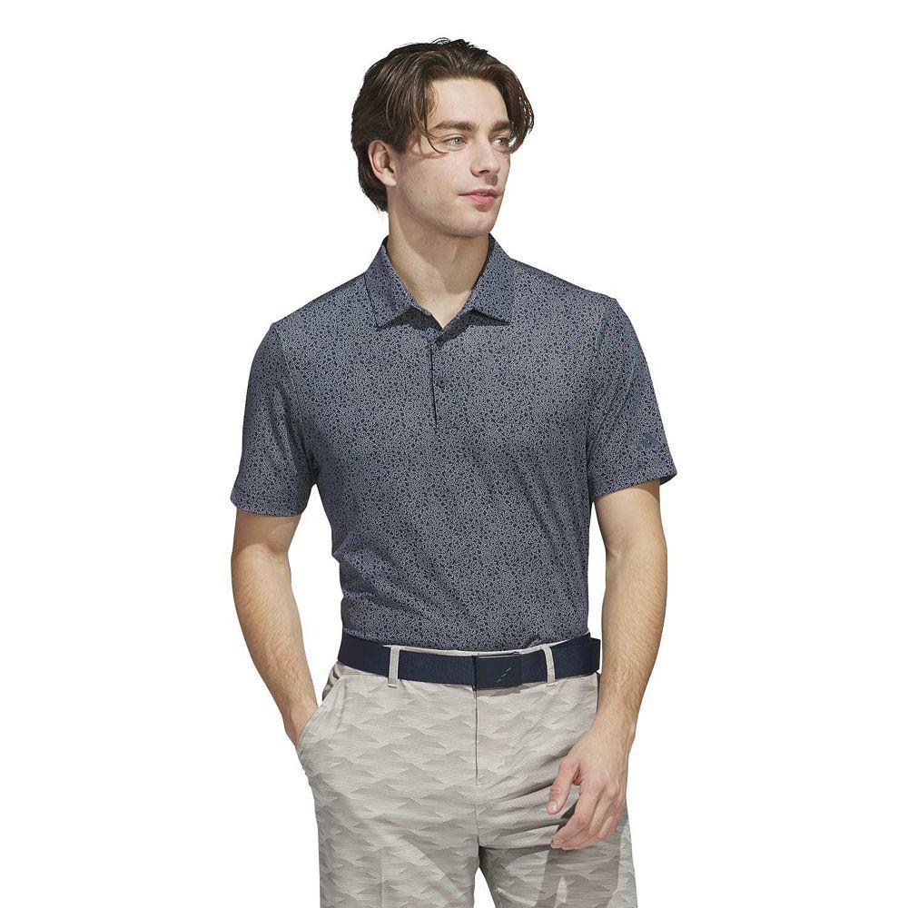 Men's adidas Ultimate365 Mini Bunker Golf Polo Shirt, Size: Large, Blue Product Image