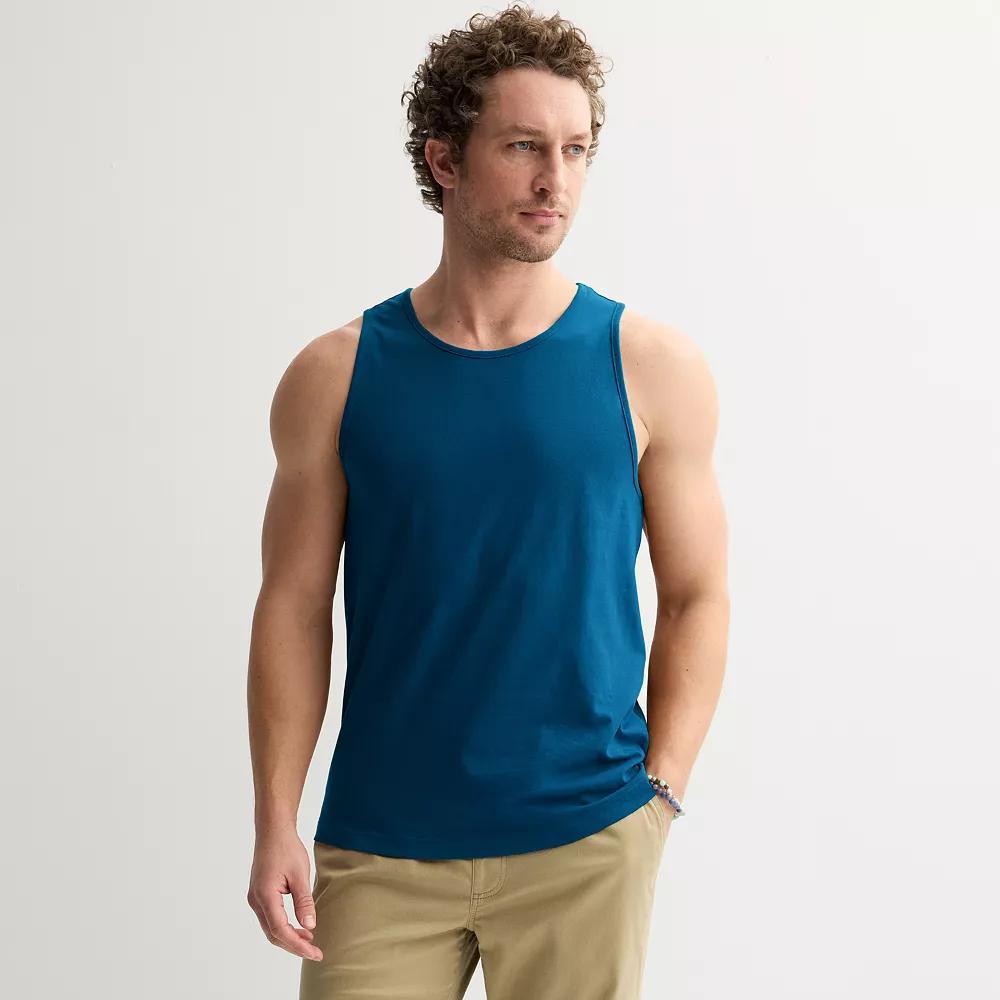 Men's Sonoma Goods For Life® Supersoft Tank Top, Size: Medium, White Product Image