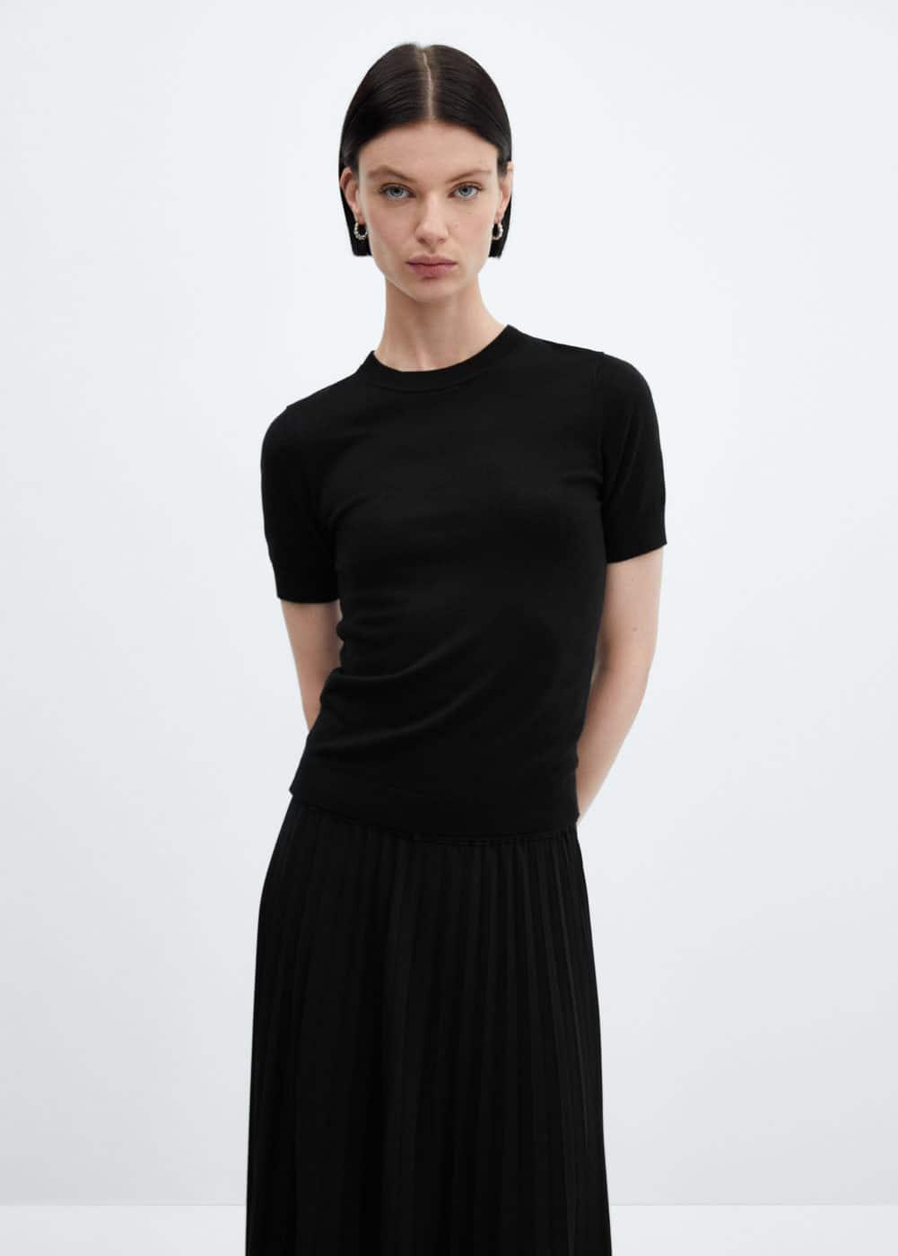 Mango Womens Pleated Long Skirt Product Image