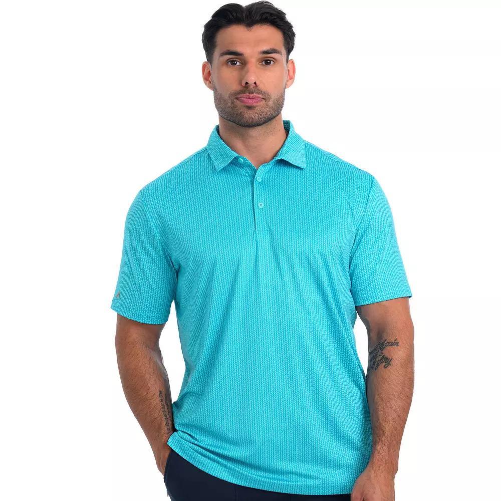 Mens Antigua Vine Golf Polo Nautical Blue Product Image