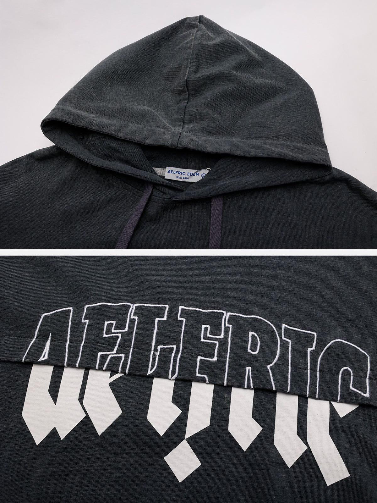 City of Love Vintage Patchwork Hoodie Product Image