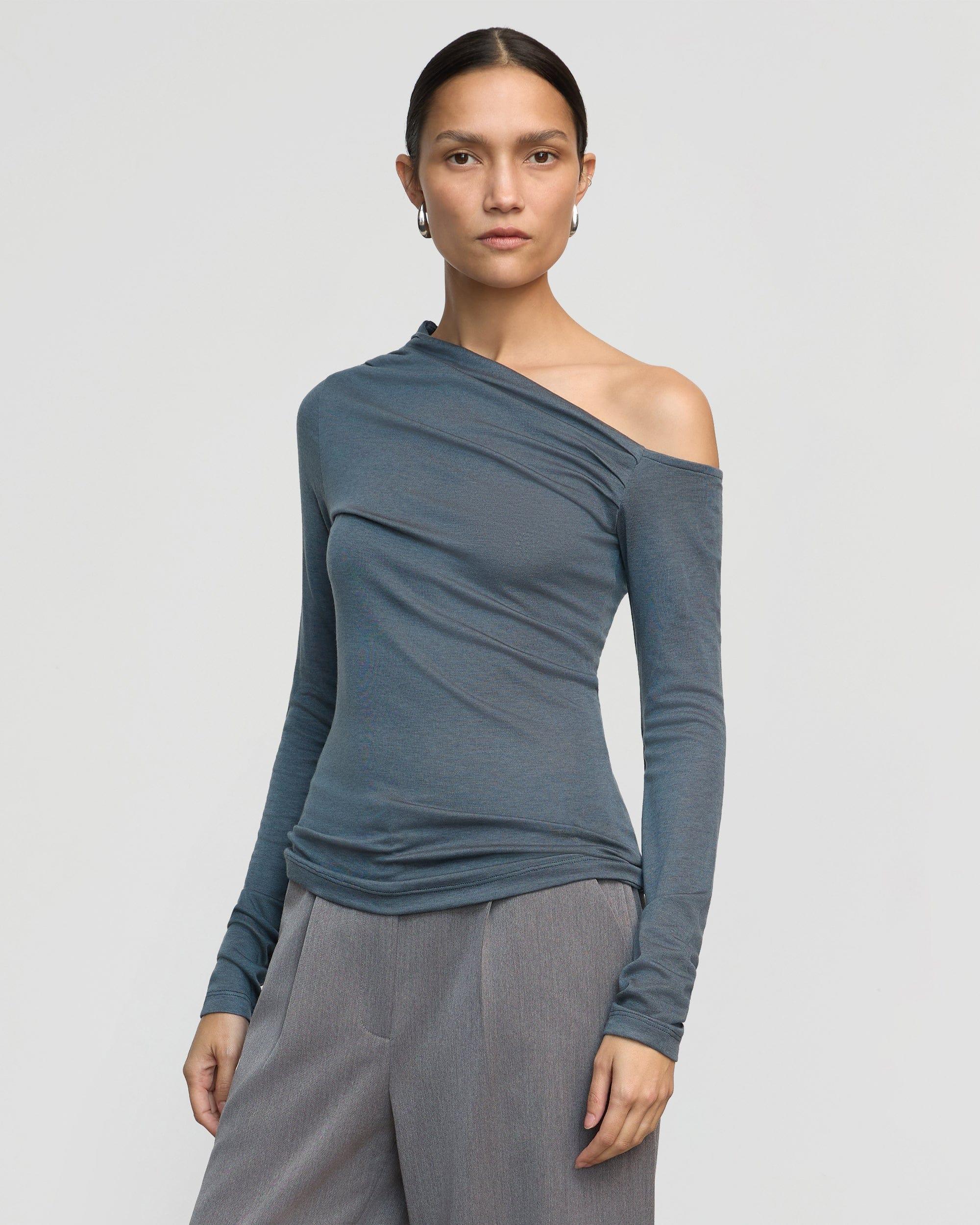 Ayra Tencel-Wool Off-Shoulder Tee Product Image