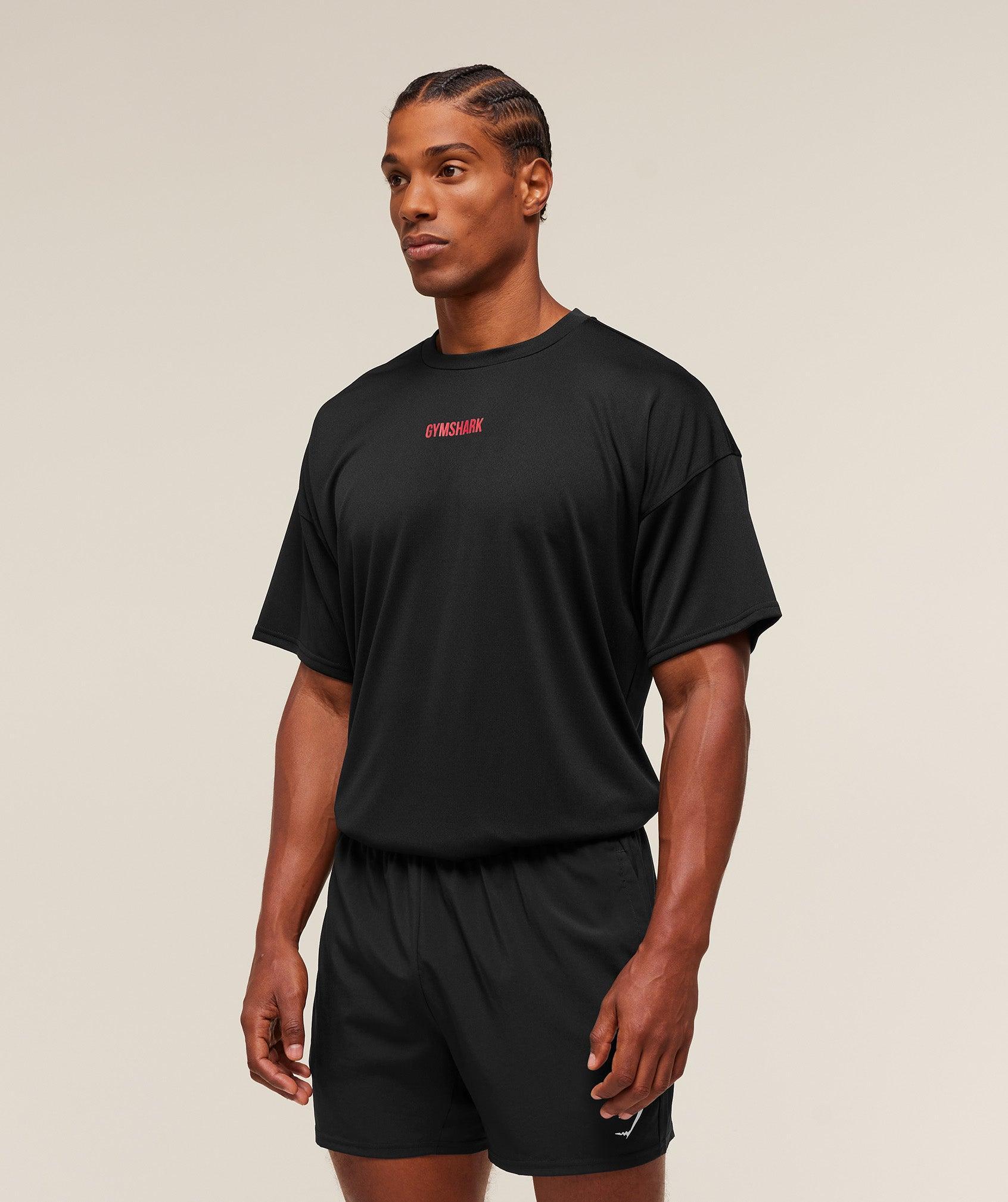 Gymshark Remember Why You Started T-Shirt - Black Male Product Image