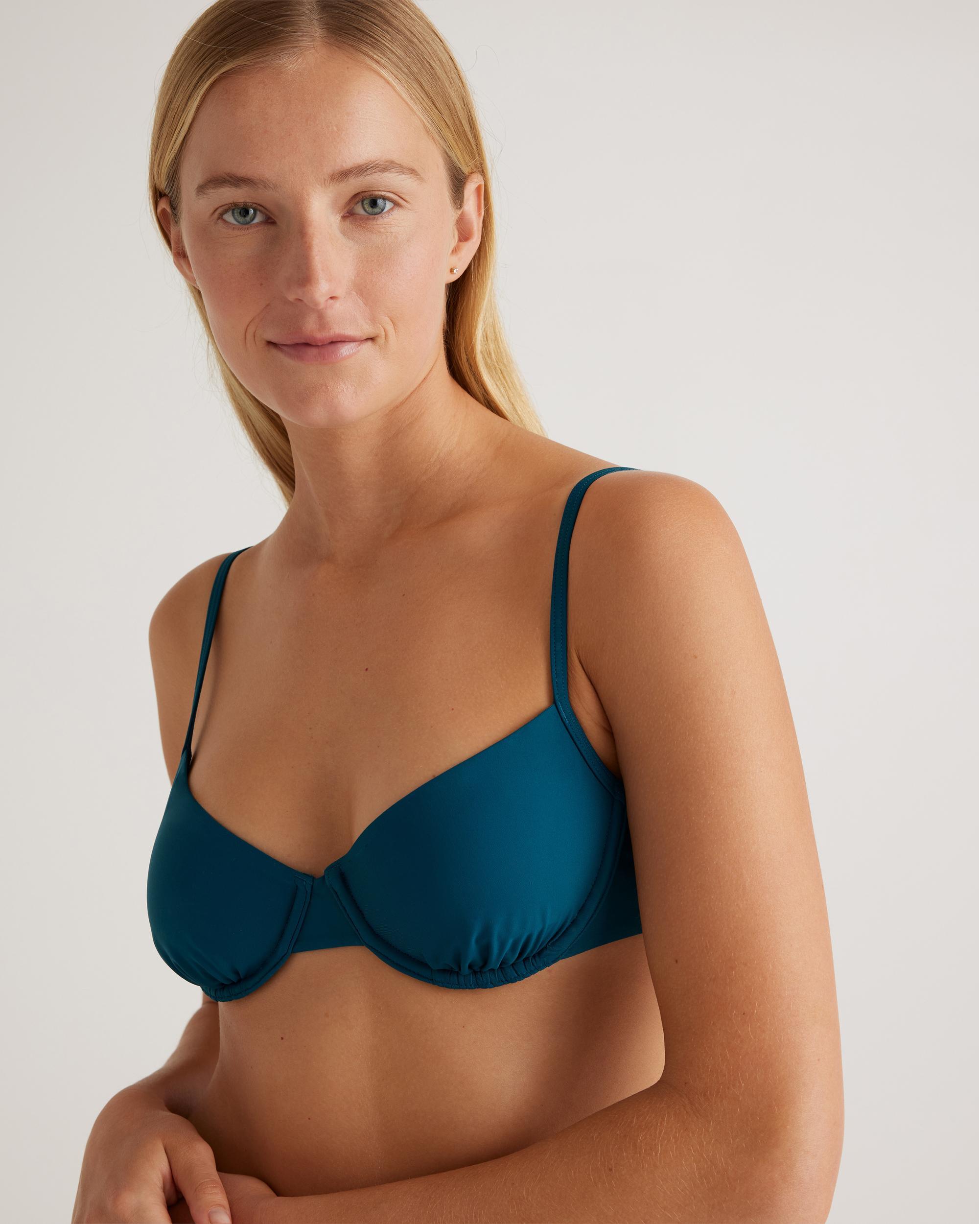 Quince | Women's Italian Demi Bikini Top Size XS, 78% Recycled Polyamide, 22% Spandex Product Image