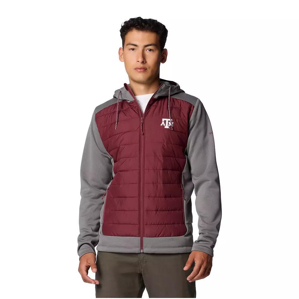 Men's Columbia  Maroon/Gray Texas A&M Aggies Out-Shield Hybrid Full-Zip Hoodie Jacket, Size: 2XL, Red Product Image