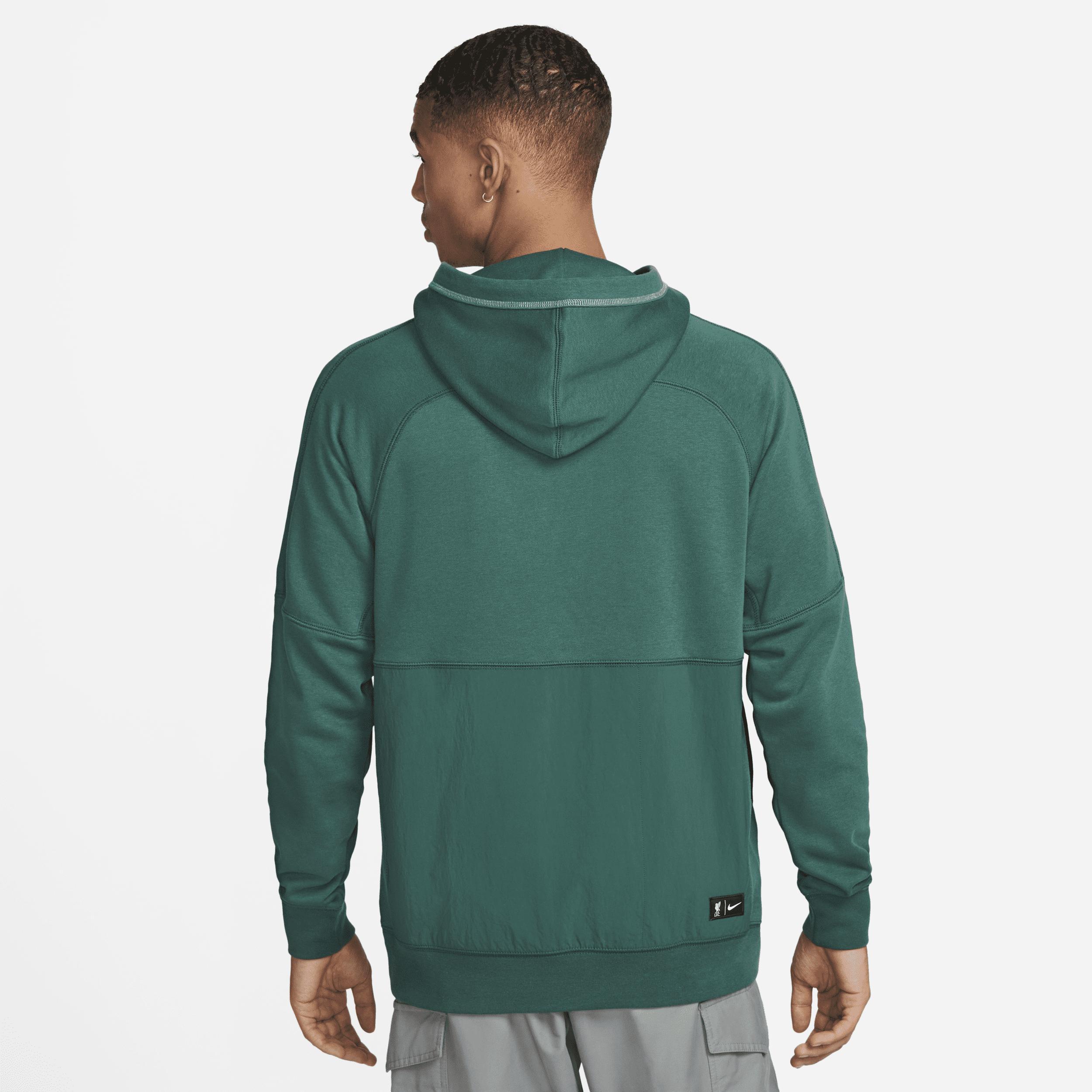 Mens Nike Teal Liverpool Travel Fleece Pullover Hoodie Product Image