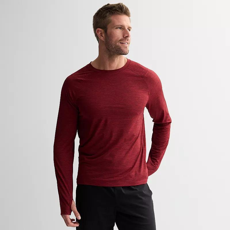 Men's Tek Gear® Dry Tek Long Sleeve Shirt, Size: Large, Mineral Black Cd Product Image