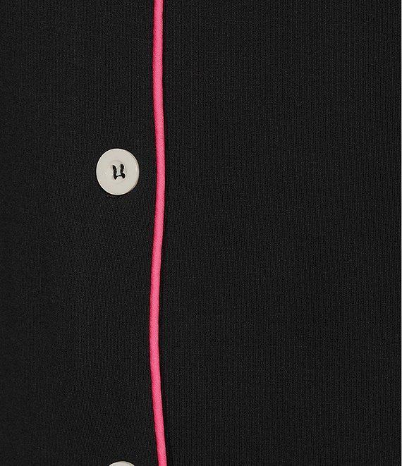 KatieJNYC Short Sleeve Button Front Lynn Lounge Short Set Product Image