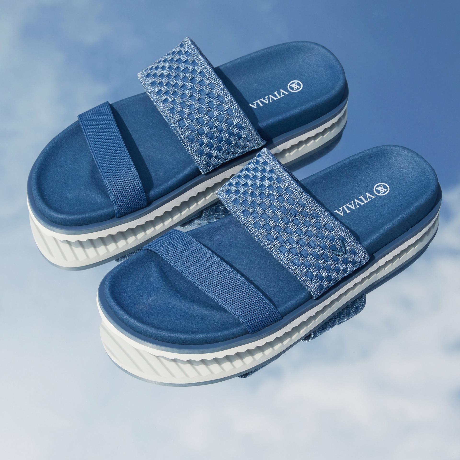 Double Straps Slide Sandals (Naina) Product Image