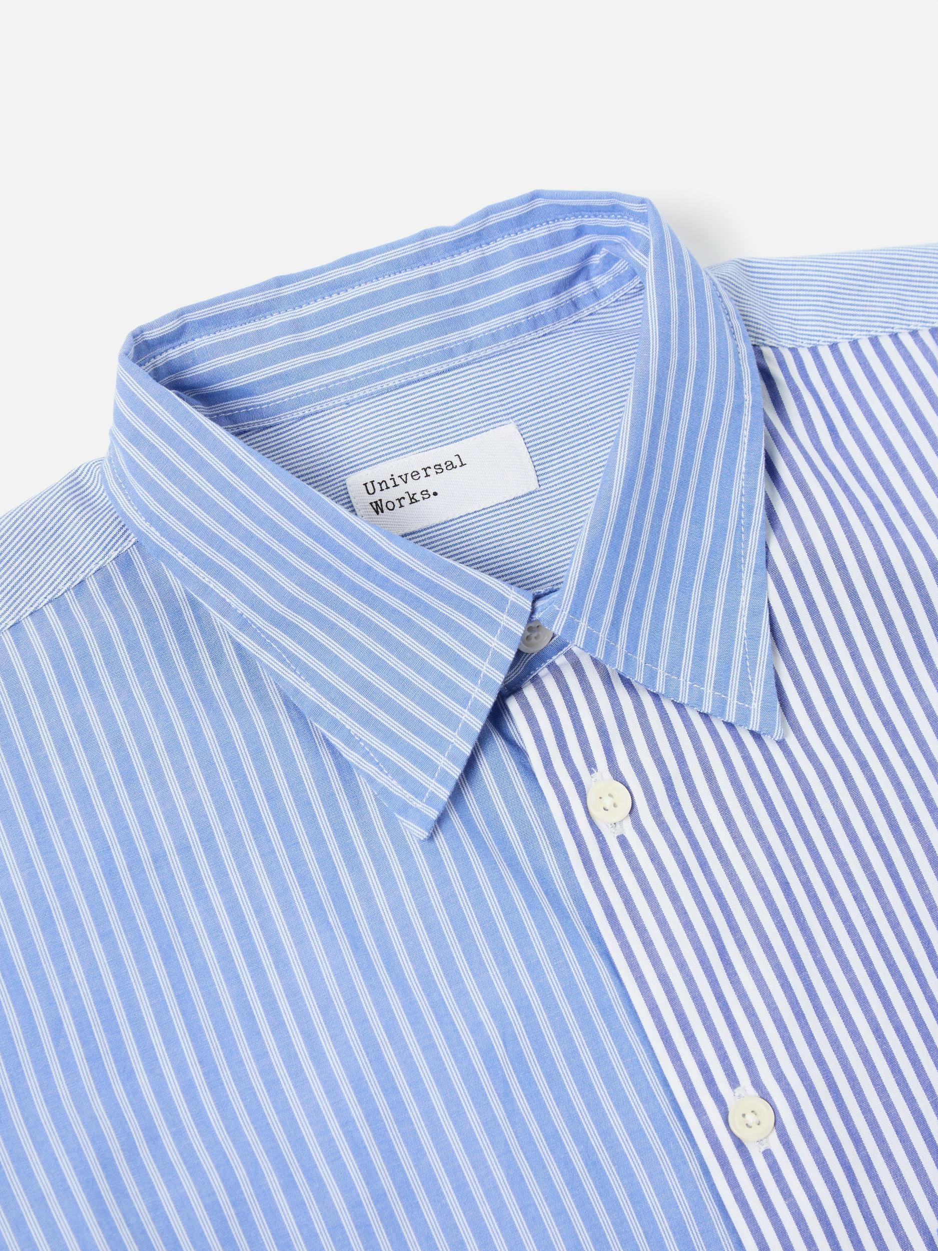 Blue/White Classic Principe Mix Square Pocket Shirt Product Image