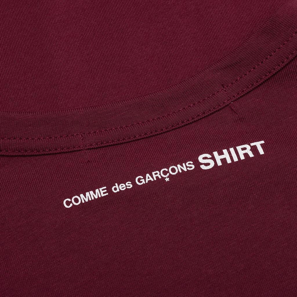 Back Logo L/S Tee - Burgundy Male Product Image
