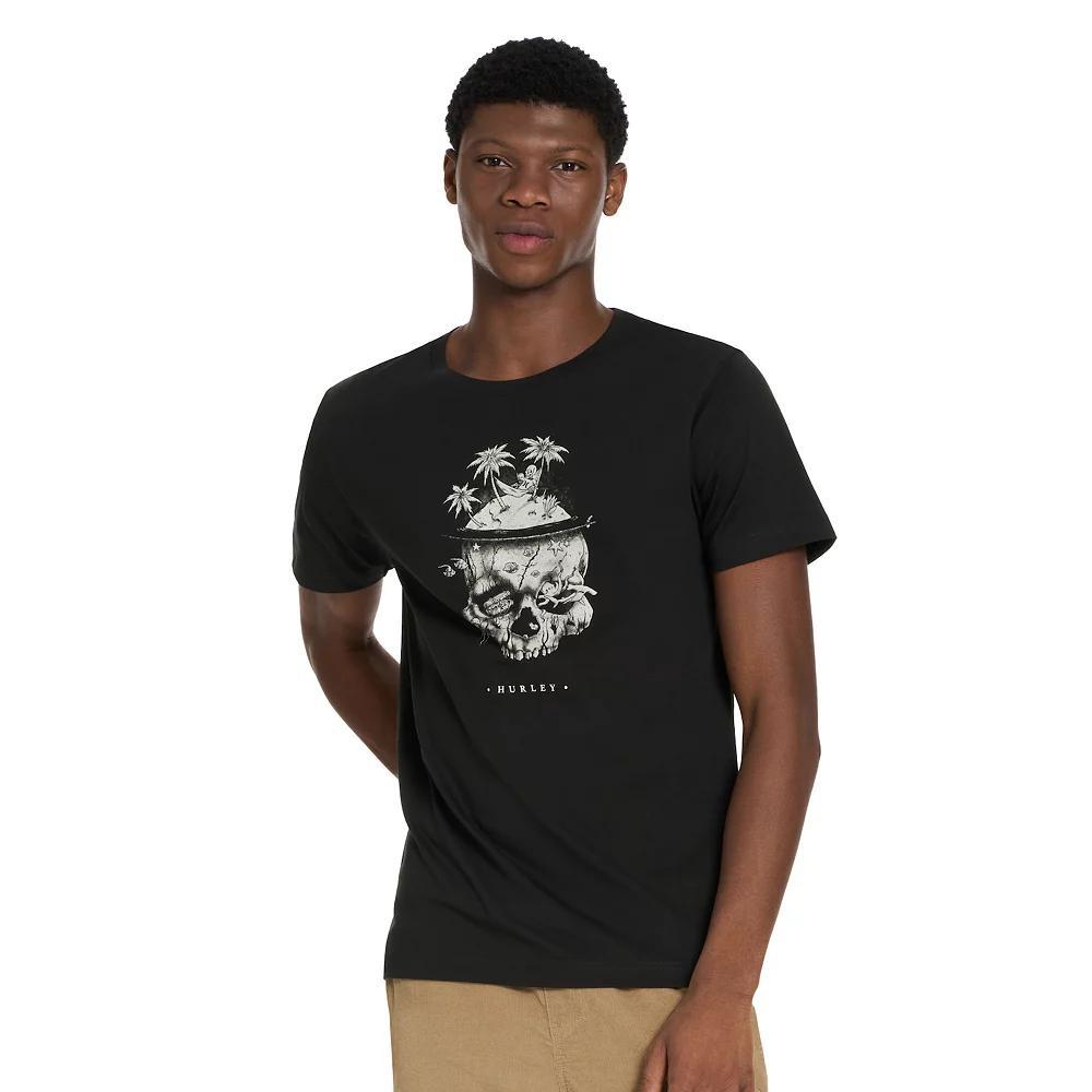 Men's Hurley Front Graphic Tee, Size: Small, Black Ink Product Image