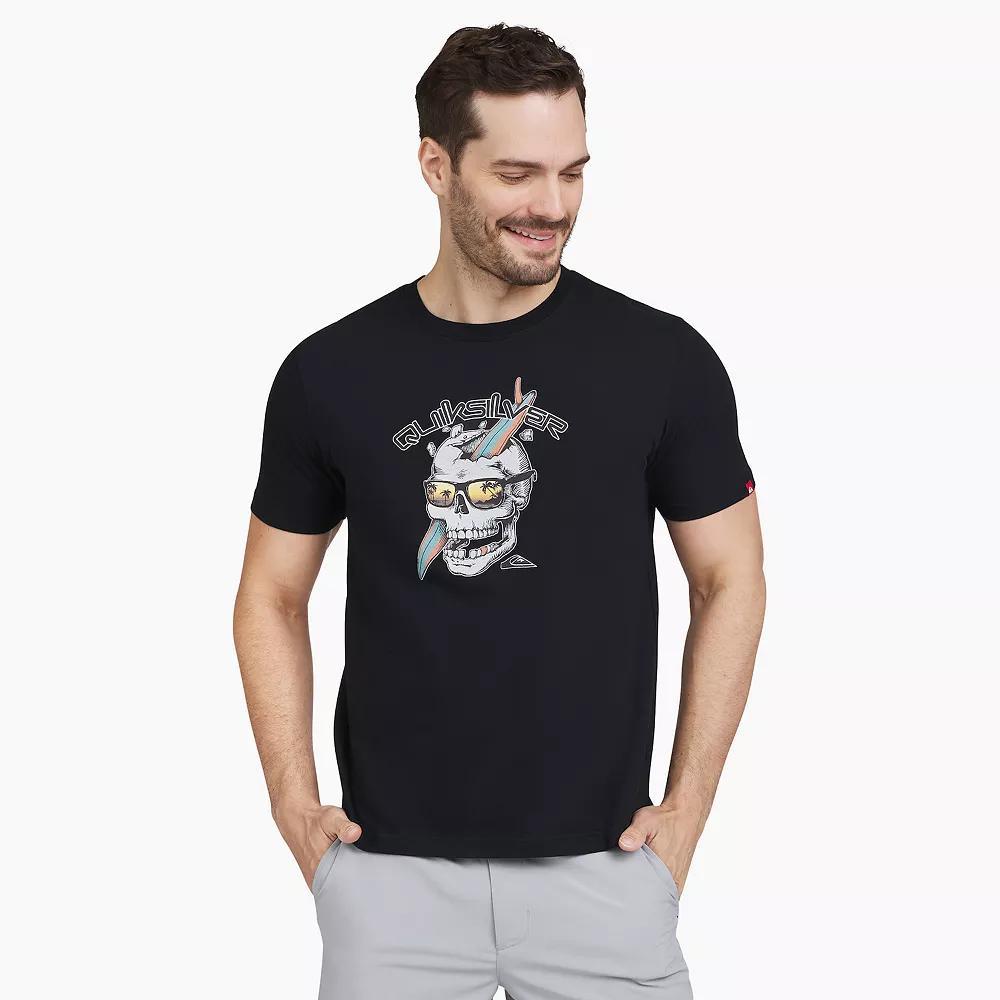 Men's Quiksilver Short Sleeve Graphic Tee, Size: XXL, Black Sunset Product Image