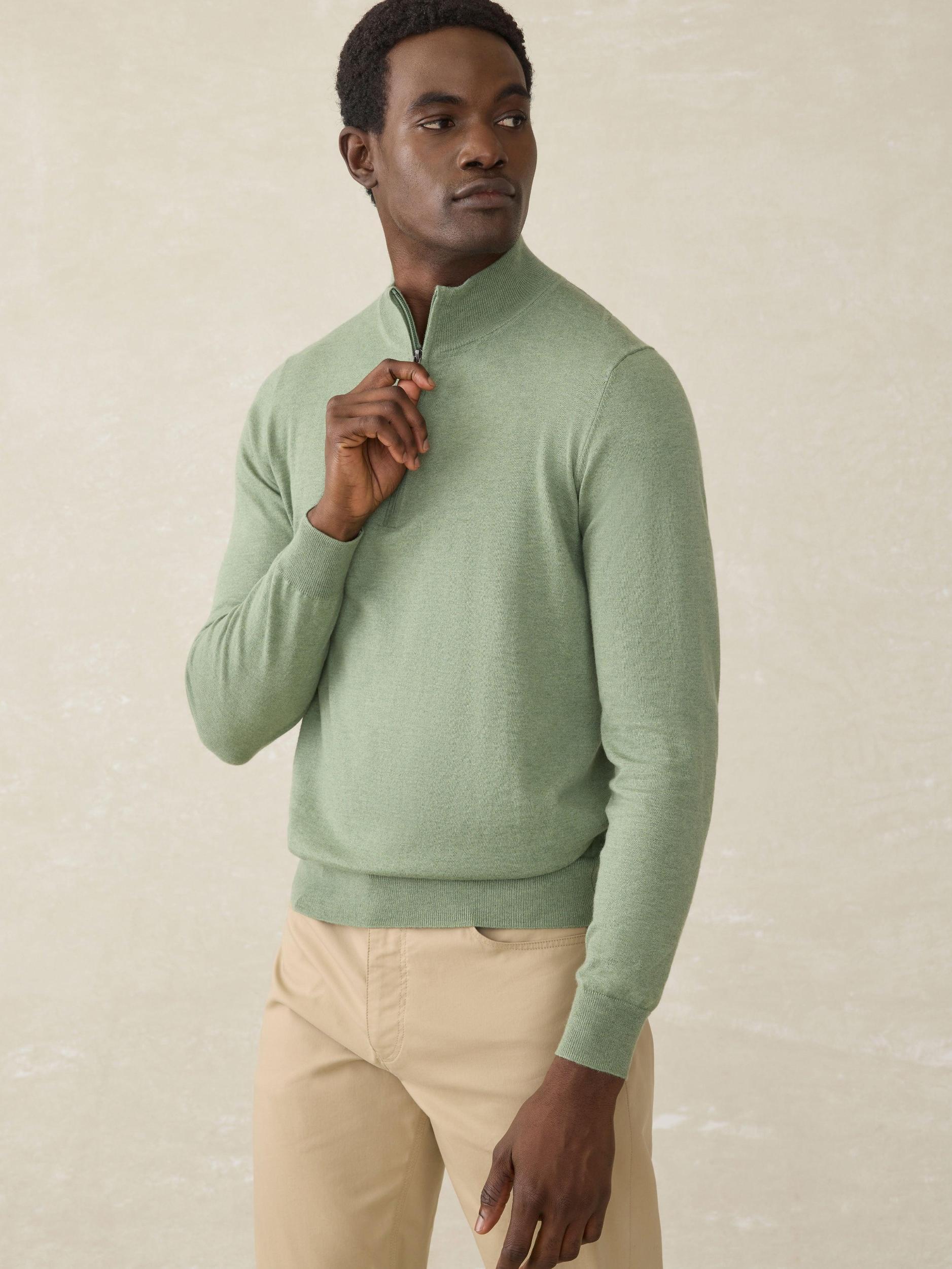 Movement™ Quarter Zip Sweater - Faded Leaf Melange Male Product Image