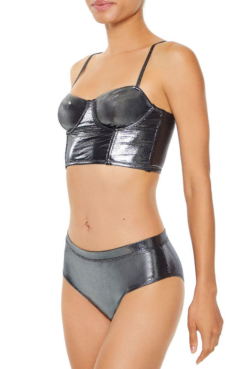 Metallic Lingerie Bustier | Forever 21 Product Image