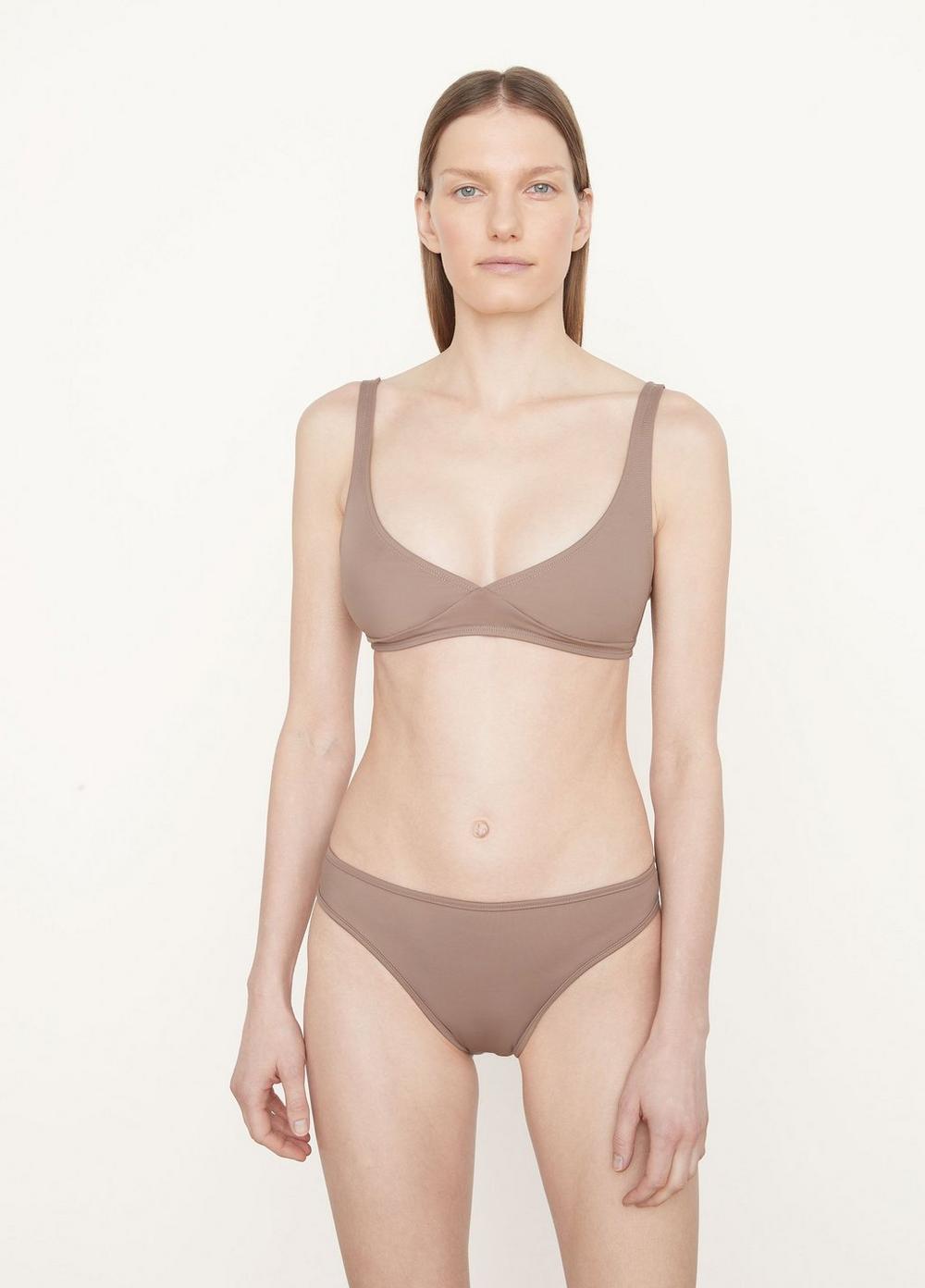 Womens Nu Swim High-Cut Bottom, Taupe, Size L Vince Product Image