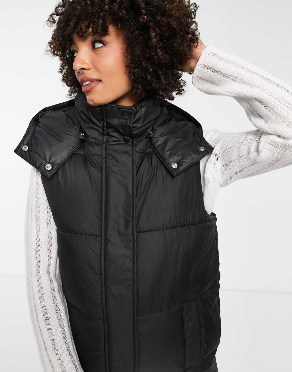 Only longline hooded vest Product Image