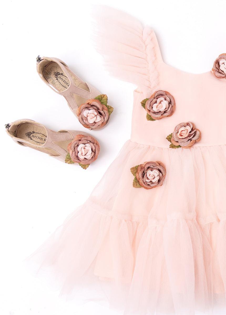 Elain Dress in Pale Pink Girls Product Image