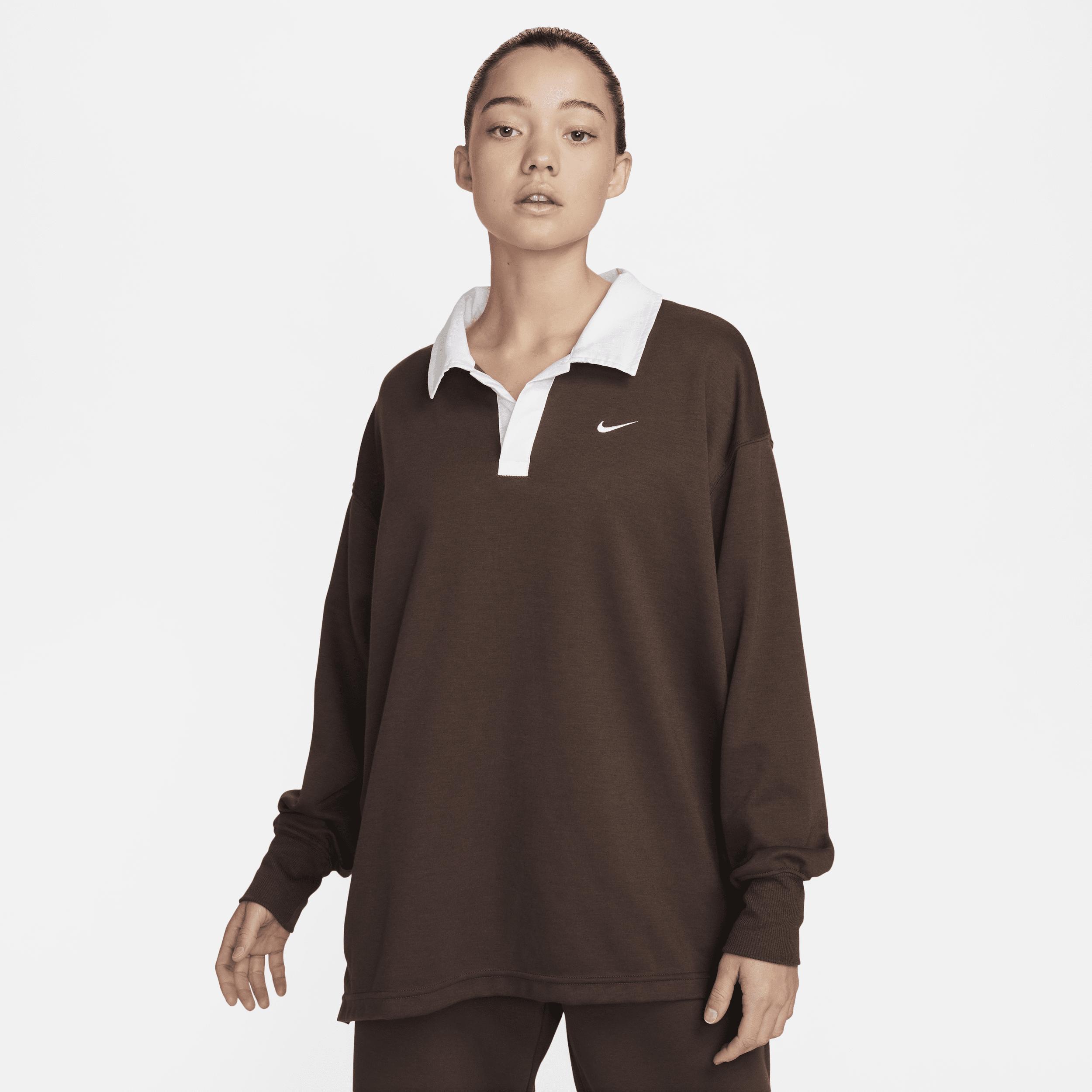 Nike Essential oversized long sleeve polo Product Image