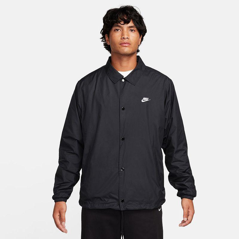 Big & Tall Nike Club Coaches' Jacket, Men's, Size: Large Tall, Black Product Image