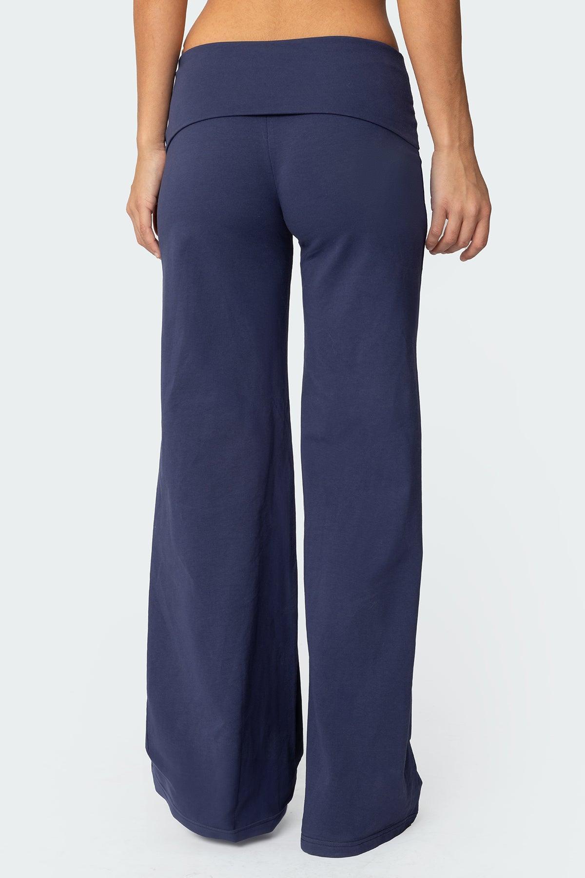 Wide Leg Fold Over Pants Product Image