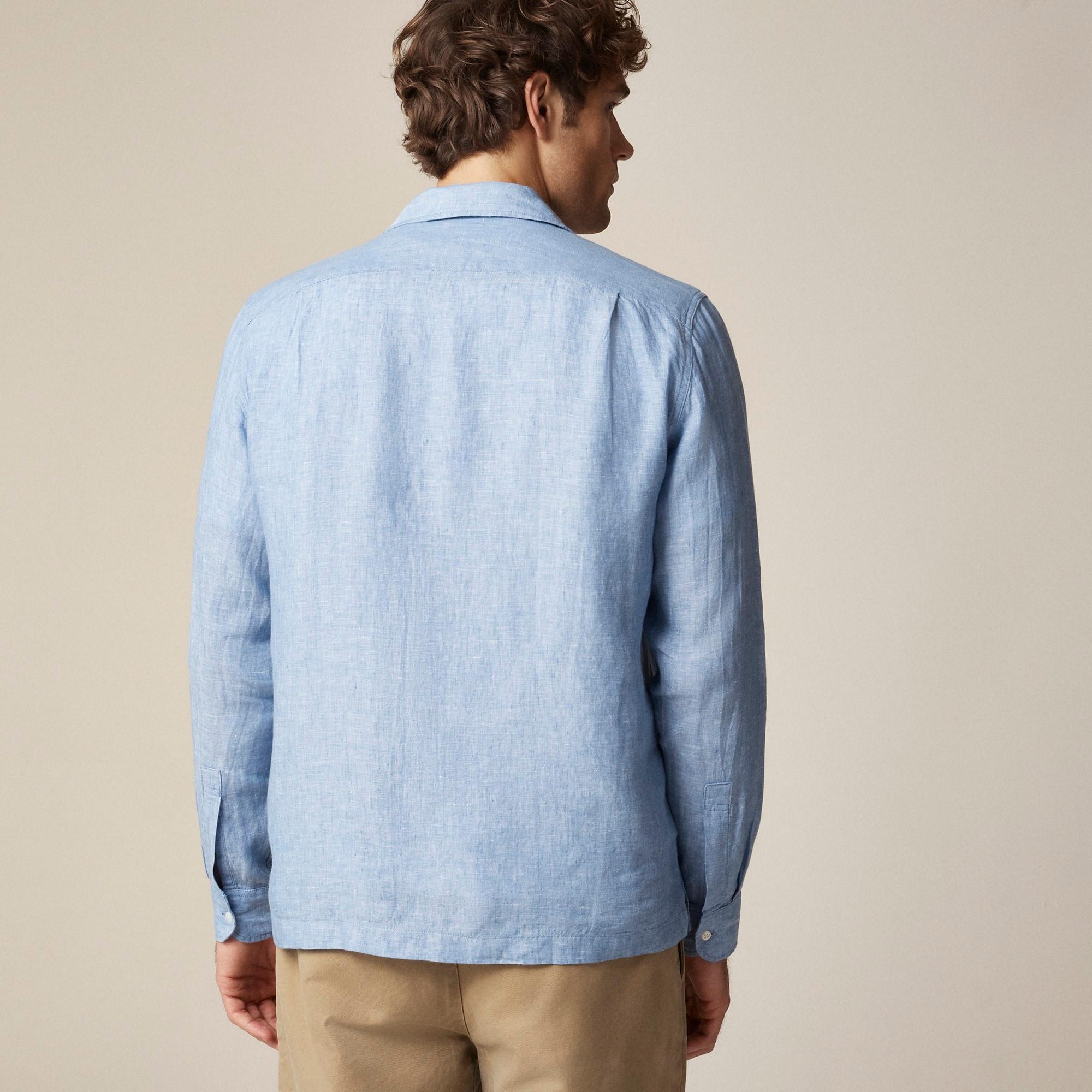 Baird McNutt Irish linen camp-collar shirt Product Image