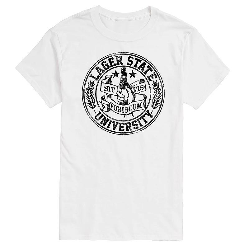 Men's Lager State Graphic Tee, Size: Small, Gray Product Image