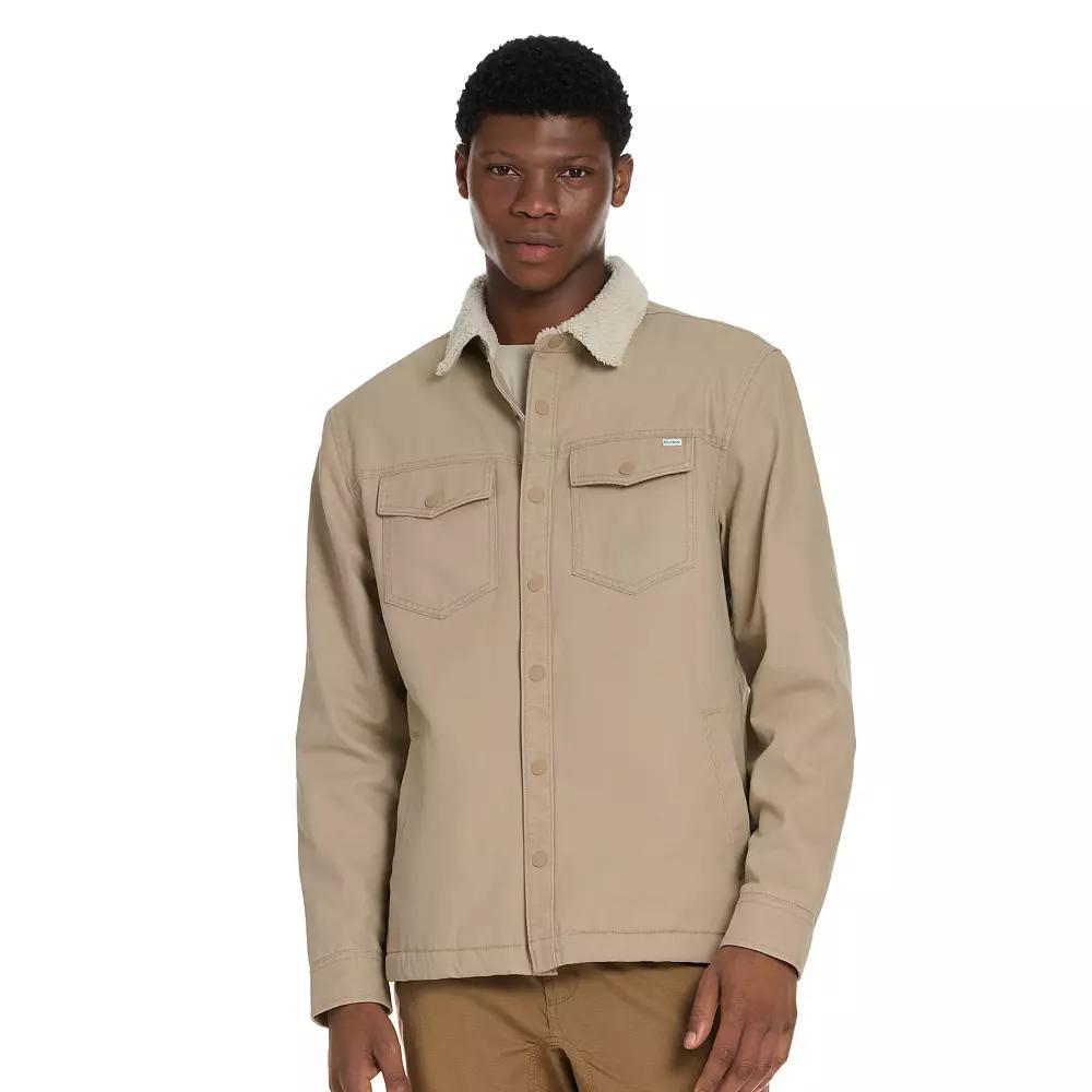 Men's Hurley Canvas Shirt Jacket, Size: XL, Barely Ivory Product Image