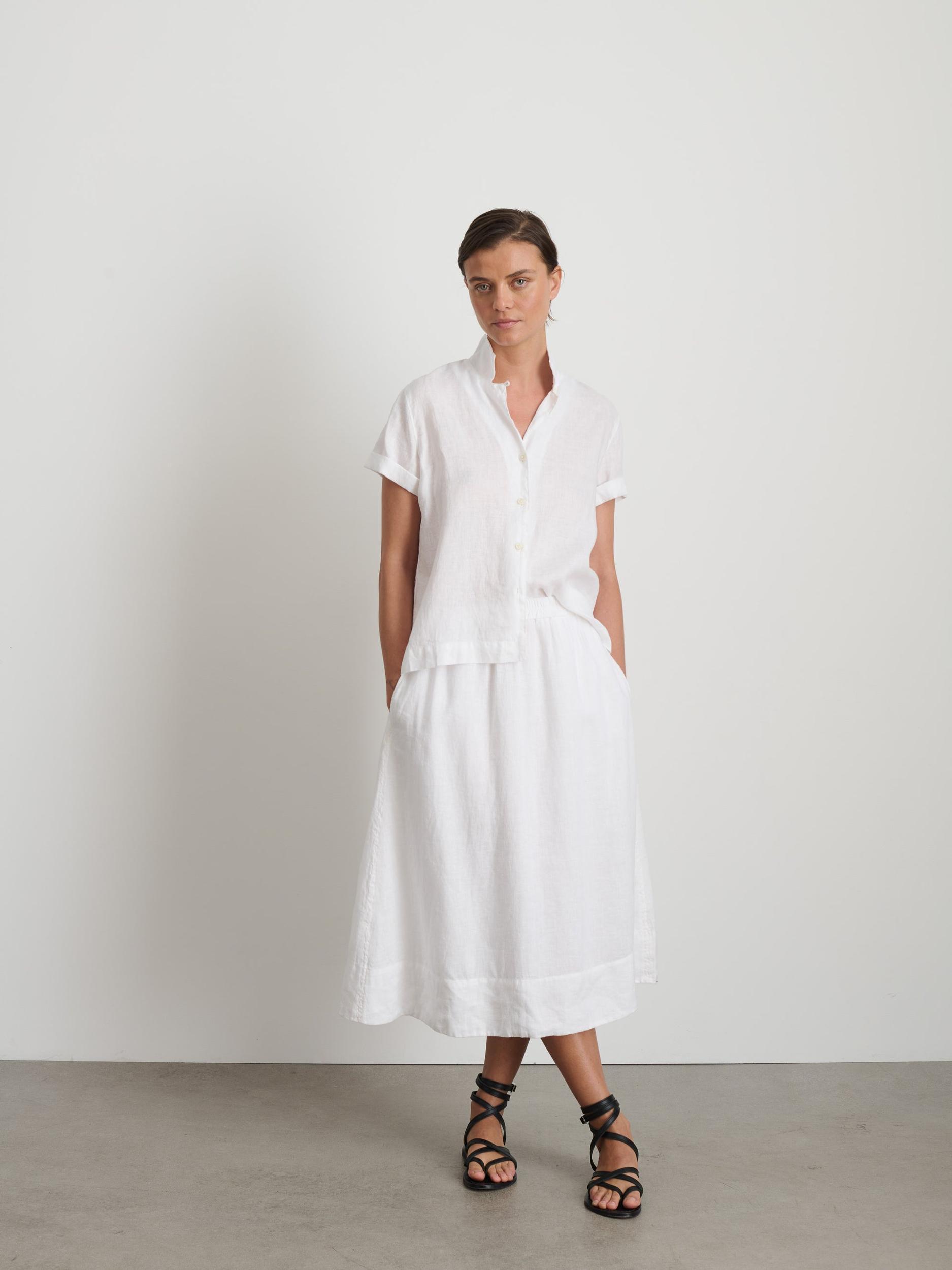 Maddie Skirt in Linen Product Image