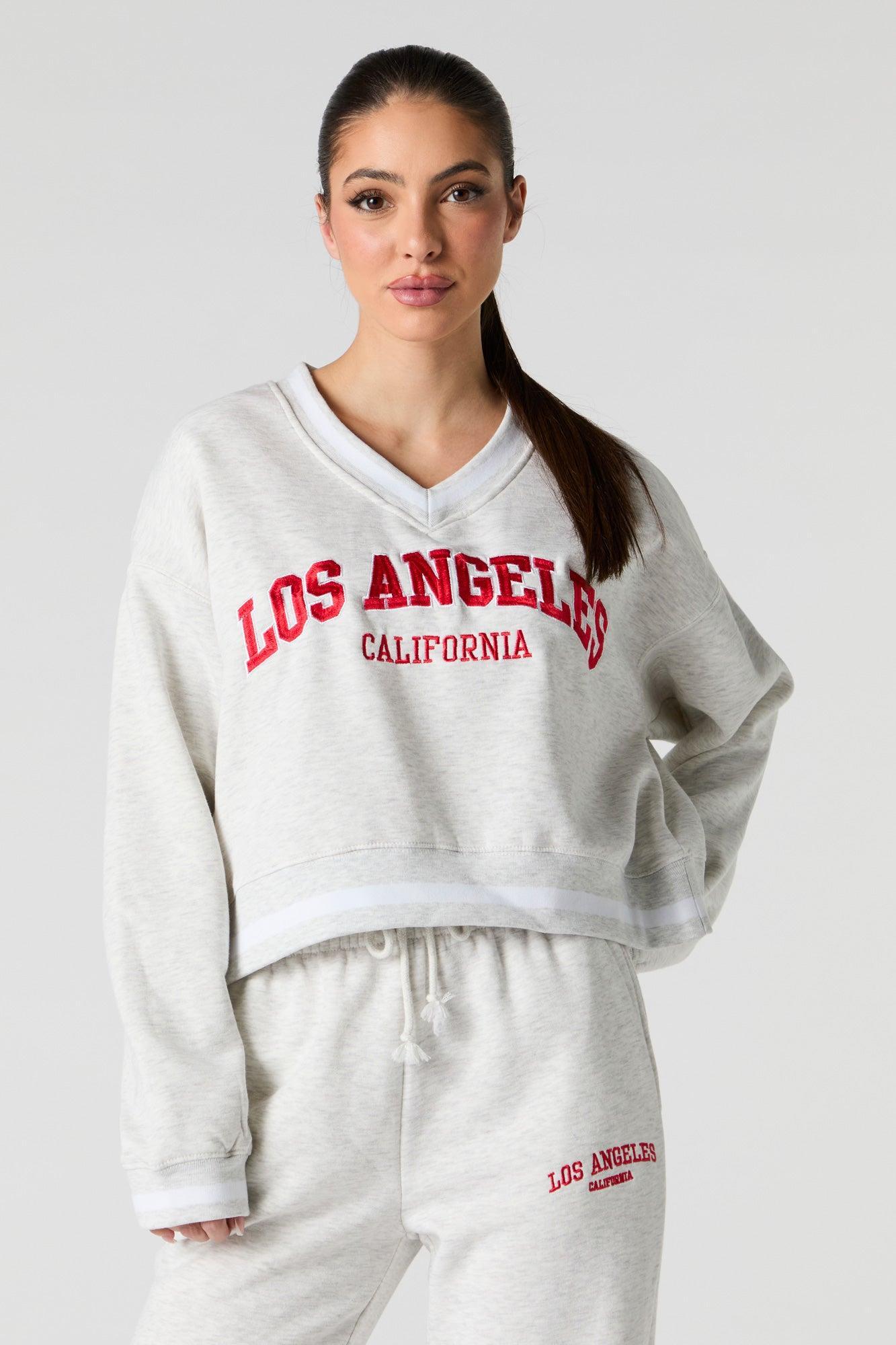 Chenille Embroidered Destination Sweatshirt Female Product Image