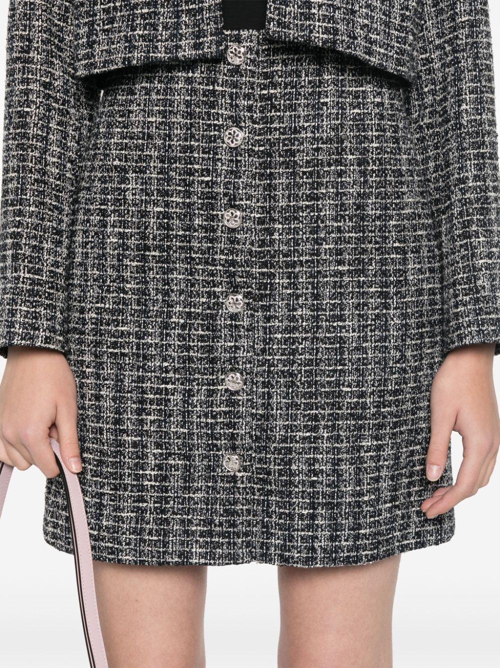 layered tweed mini dress Product Image