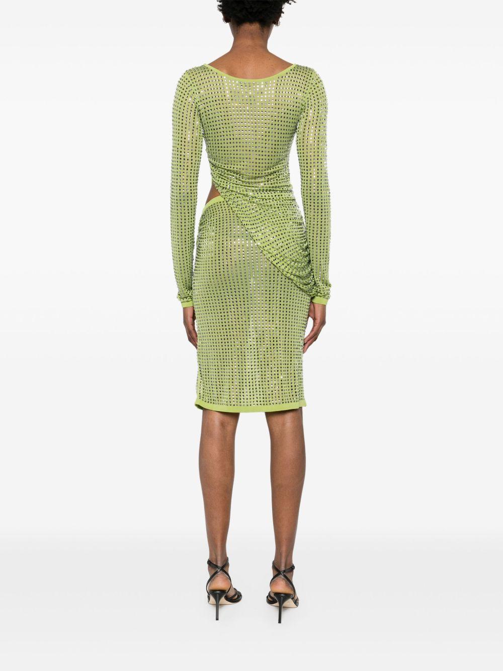 Cirrus Hotfix Cutaway midi dress Product Image