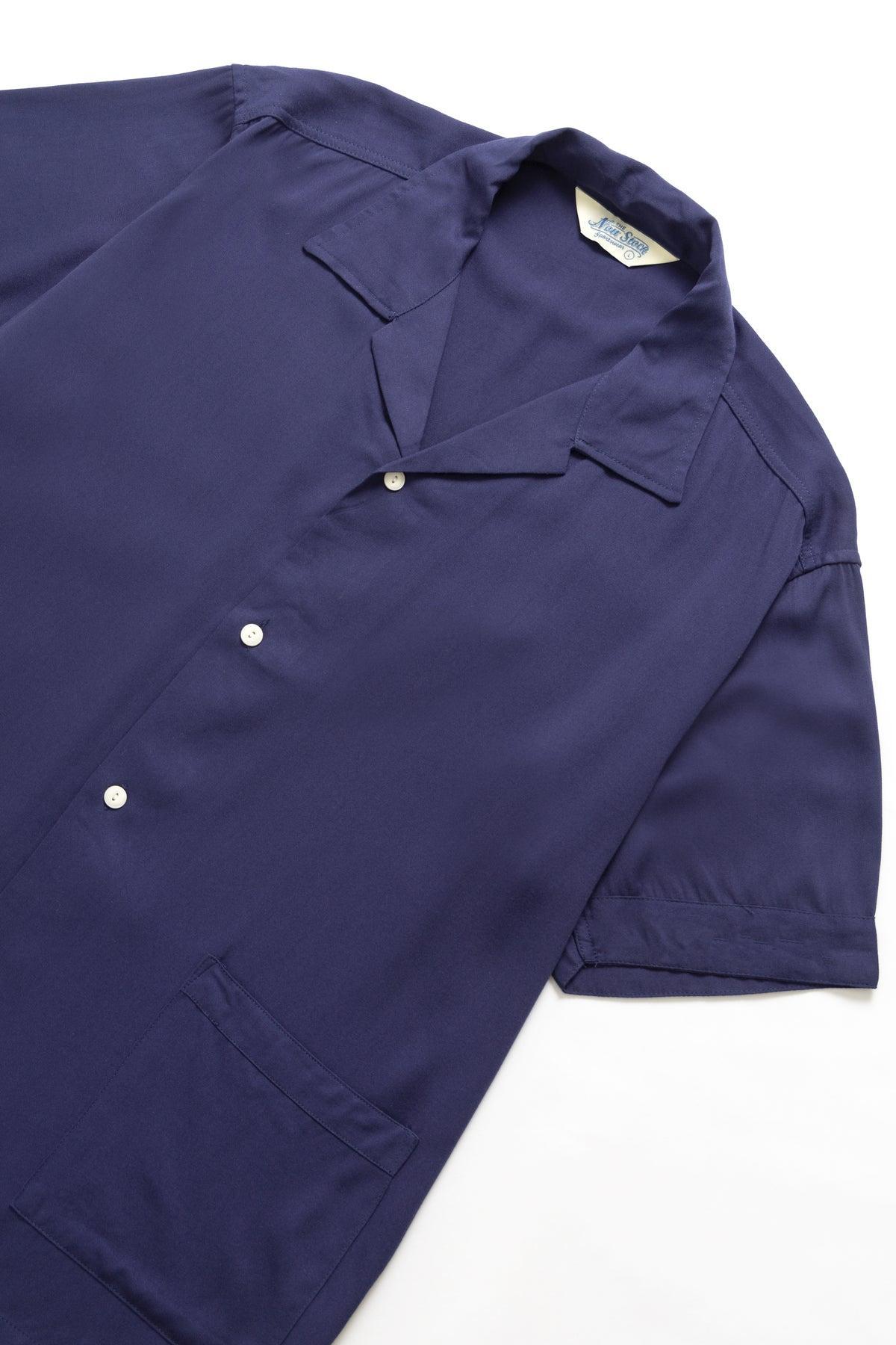 Non Stock MFG - Short Sleeve Rayon Shirt - Blue Product Image
