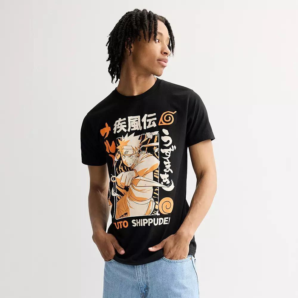 Men's Naruto Shippuden Graphic Tee, Size: Large, Black Product Image