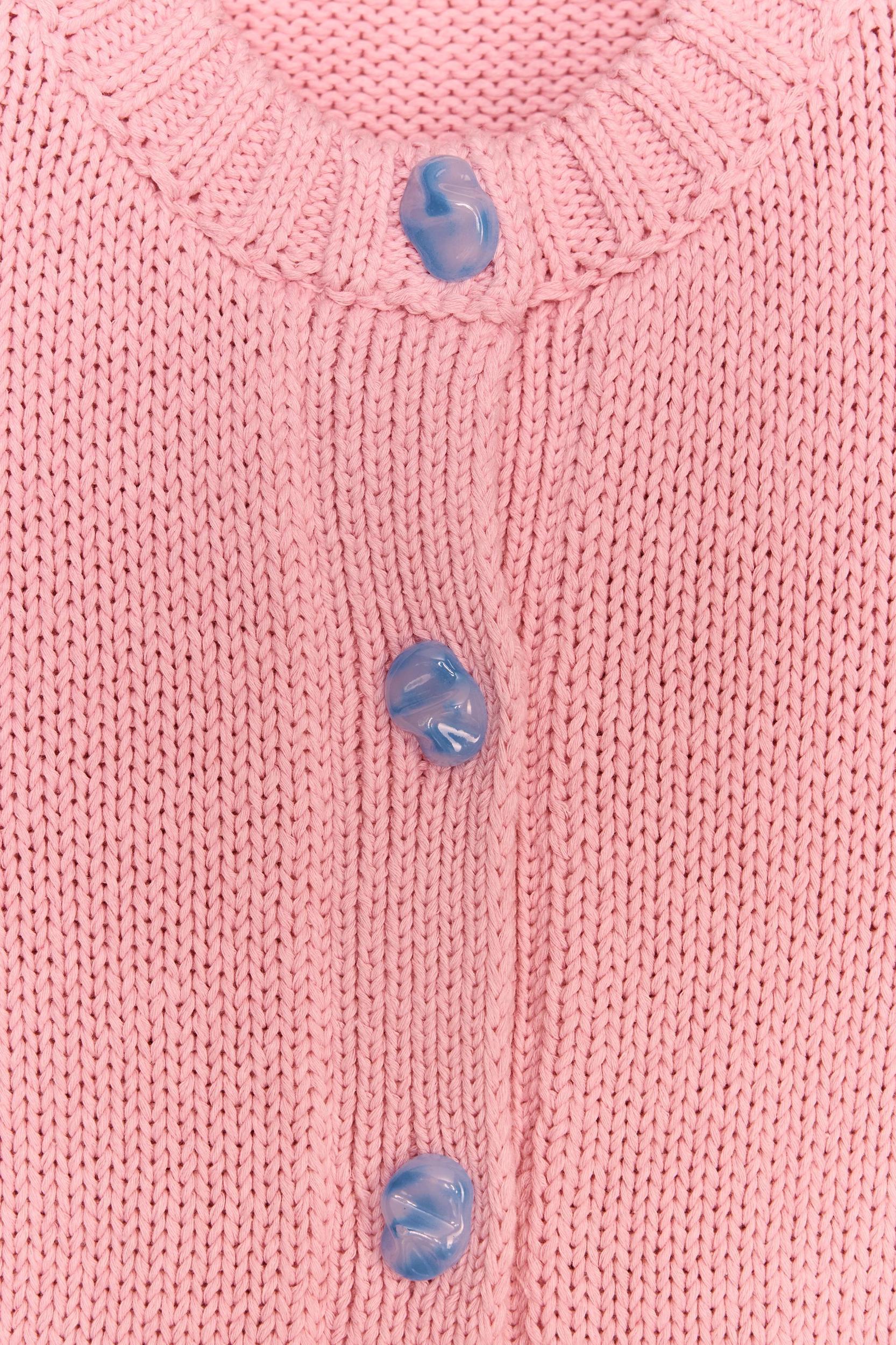 STONE BUTTON KNIT JACKET Product Image