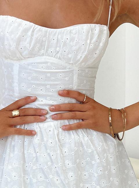 Mckilah Mini Dress White Product Image