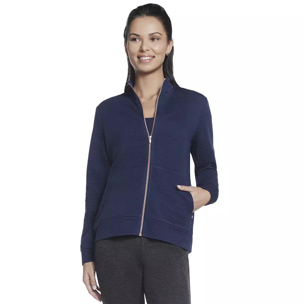 Women's Skechers® GOWALK™ Everywhere Zip-Up Jacket, Size: XL, Blue Iris Product Image