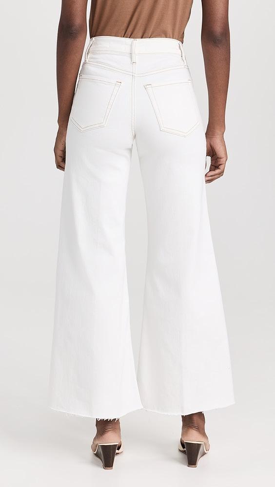 FRAME Le Palazzo Crop Raw Fray Jeans | Shopbop Product Image