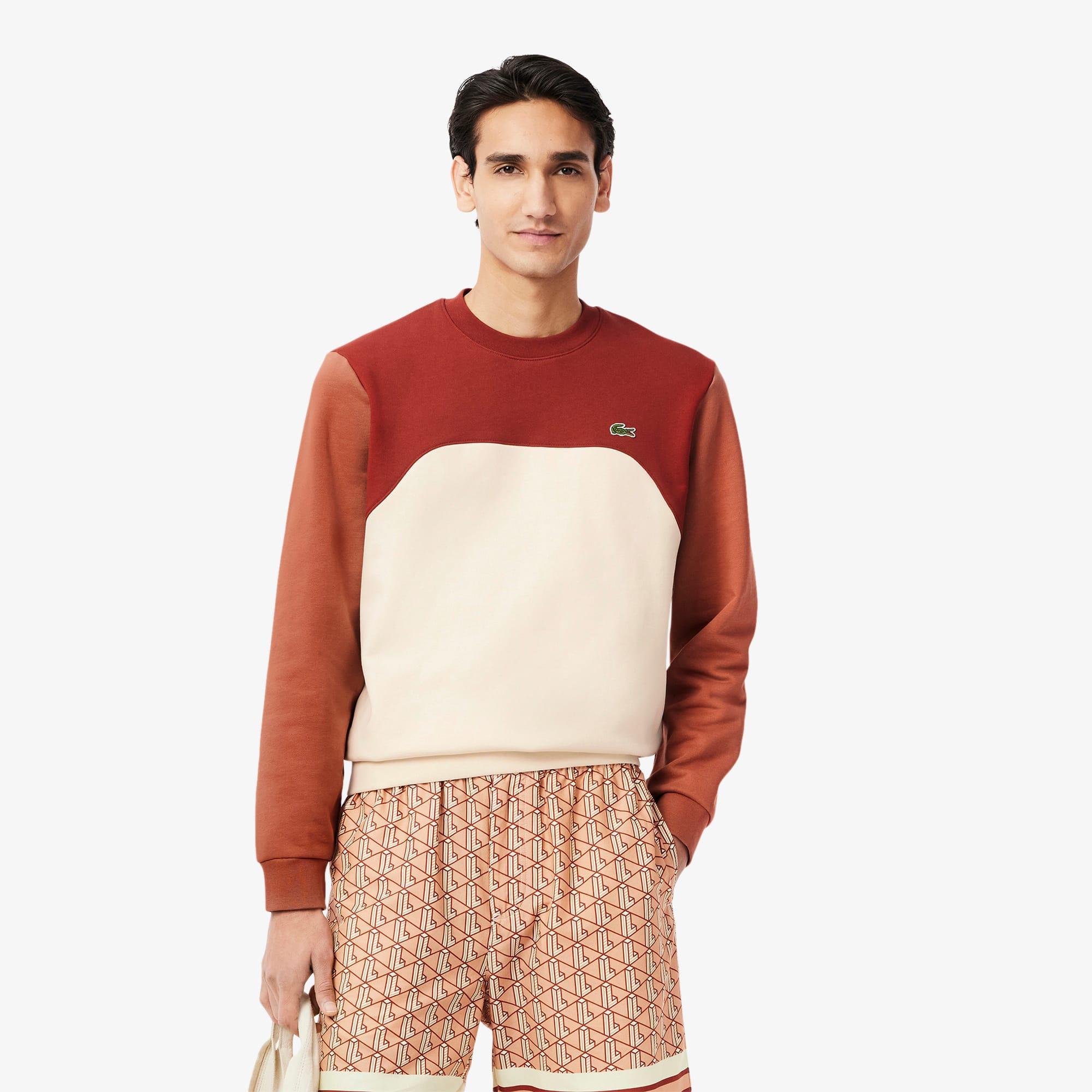 Colour-Block Cotton Fleece Sweatshirt Product Image