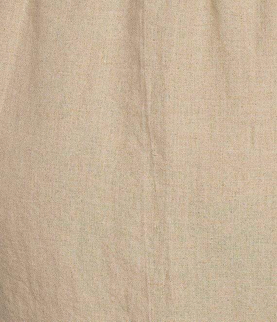 Eileen Fisher Plus Size Organic Linen Gathered Pull-On Skirt Product Image