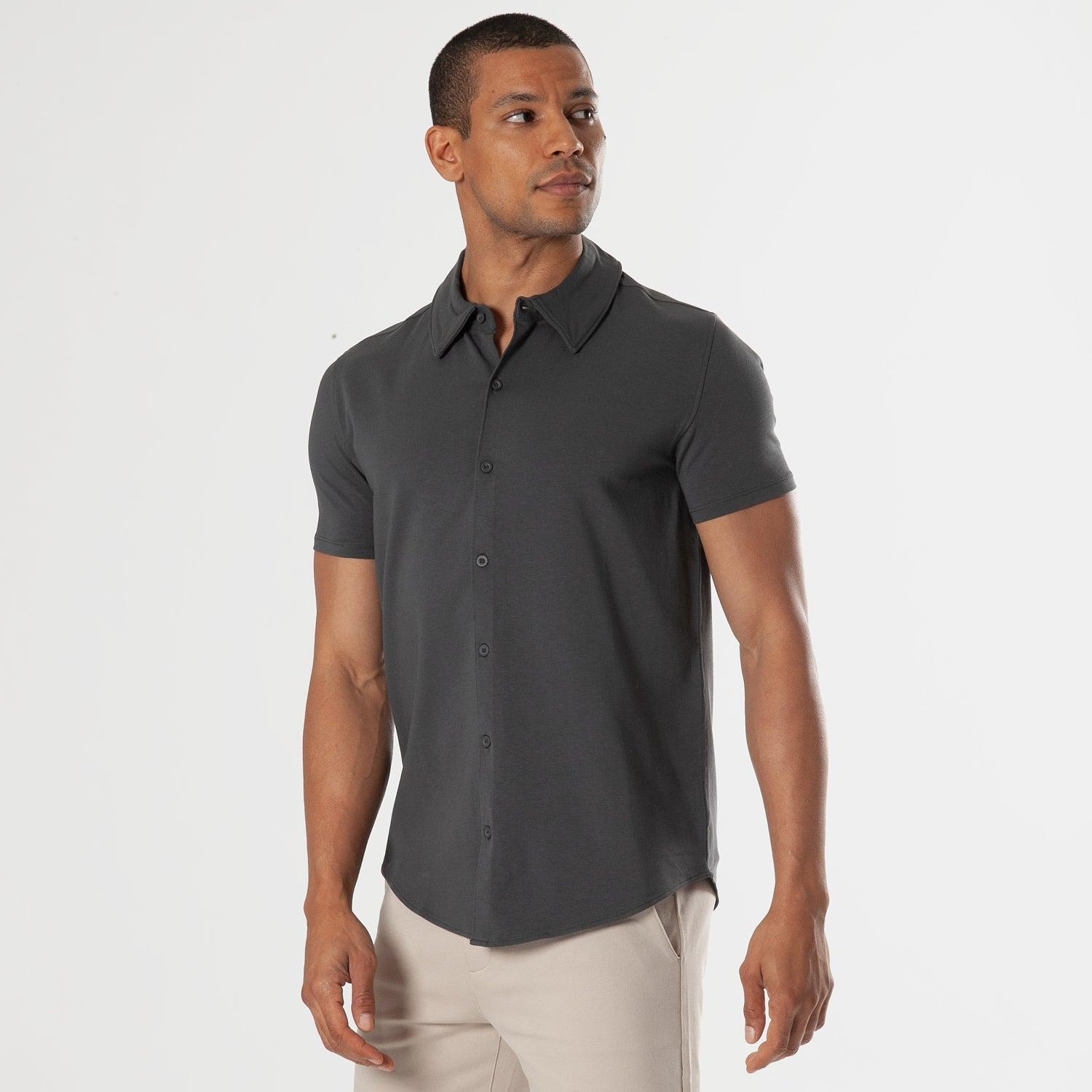 Carbon Long Sleeve Knit Shirt Product Image