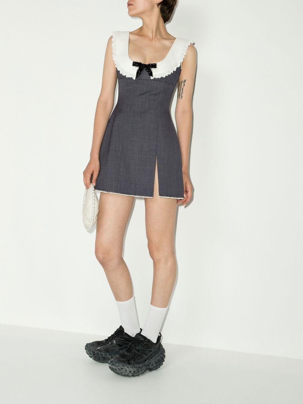 bow-detail sleeveless dress Product Image