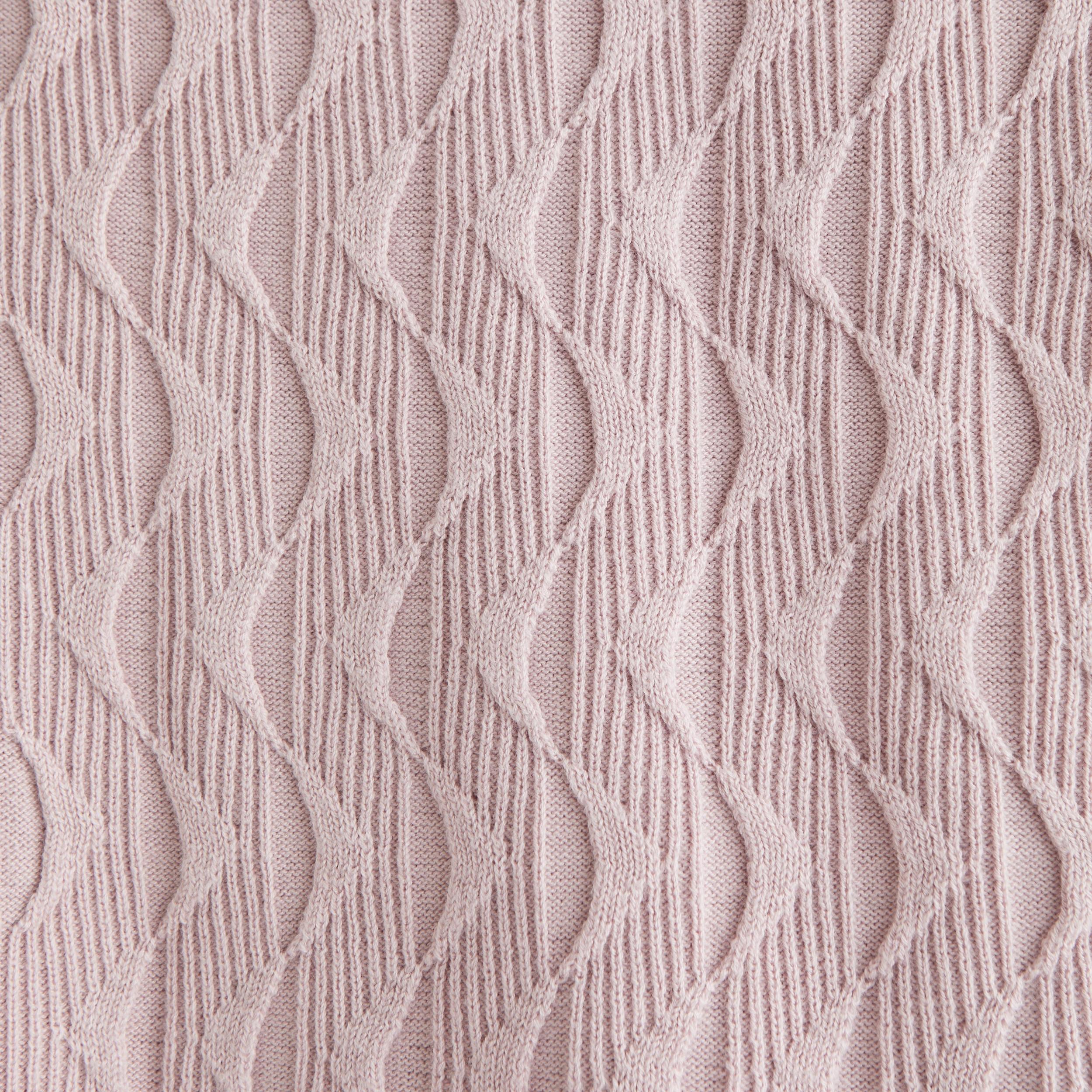 Geometric Stitch Button-Through Sweater Polo Product Image