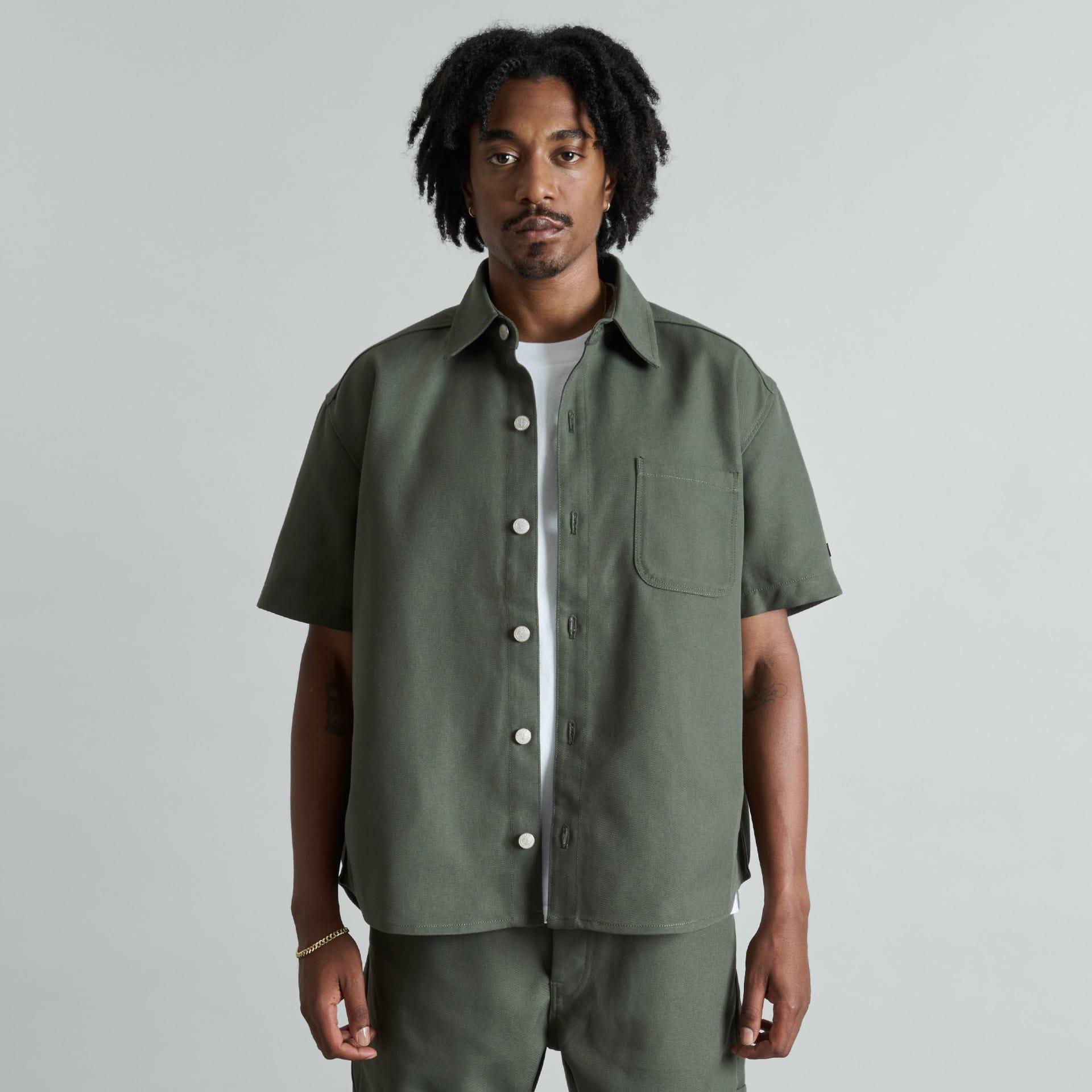 Brand New Era Founders Dusty Charcoal Work Shirt Male Product Image