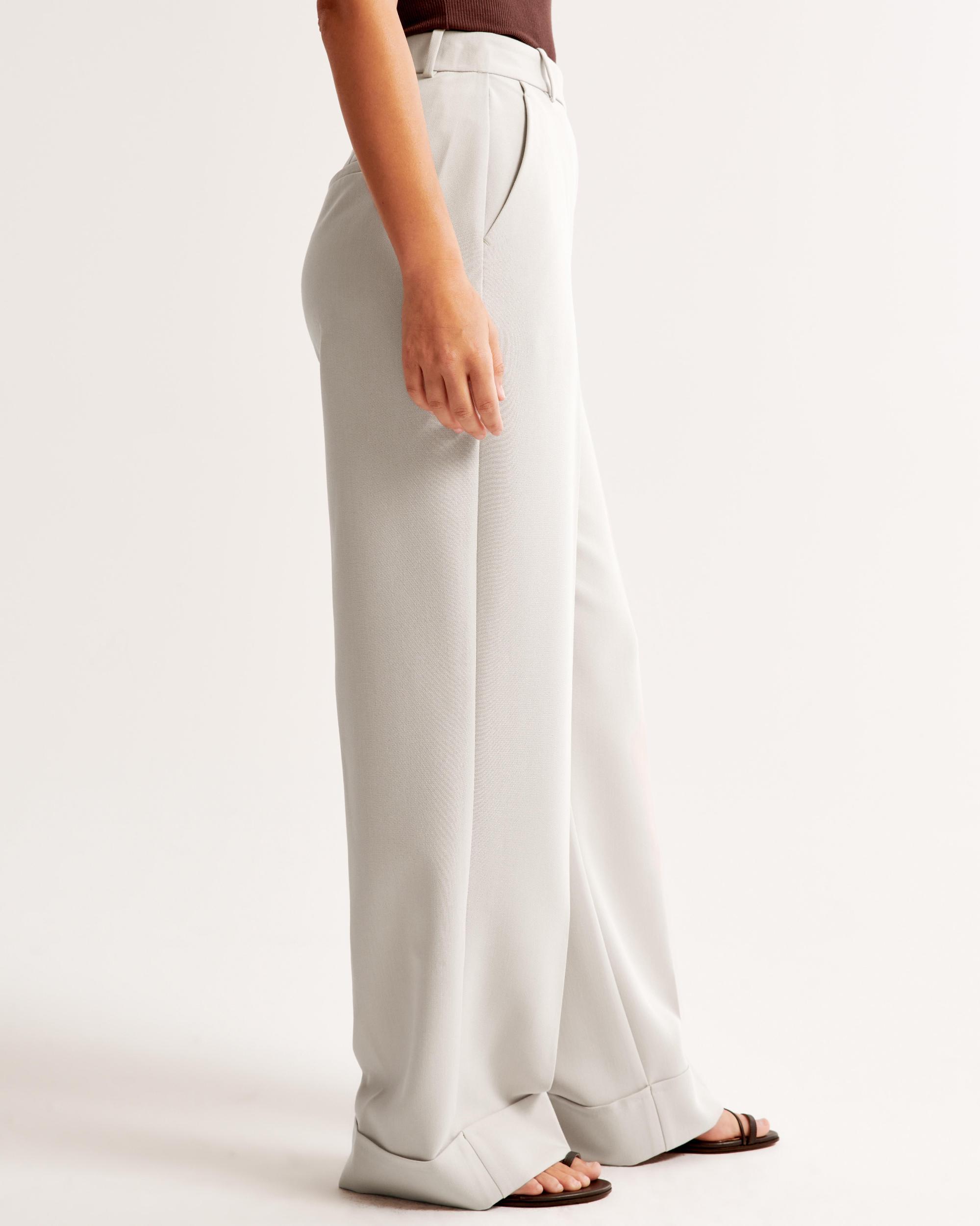 Curve Love Cuffed Hem Tailored Wide Leg Pant Product Image