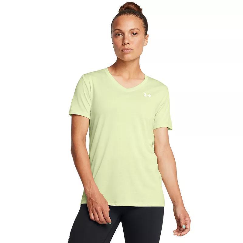 Women's Under Armour Tech™ V-Neck Short Sleeve Tee, Size: Medium, Gray Product Image