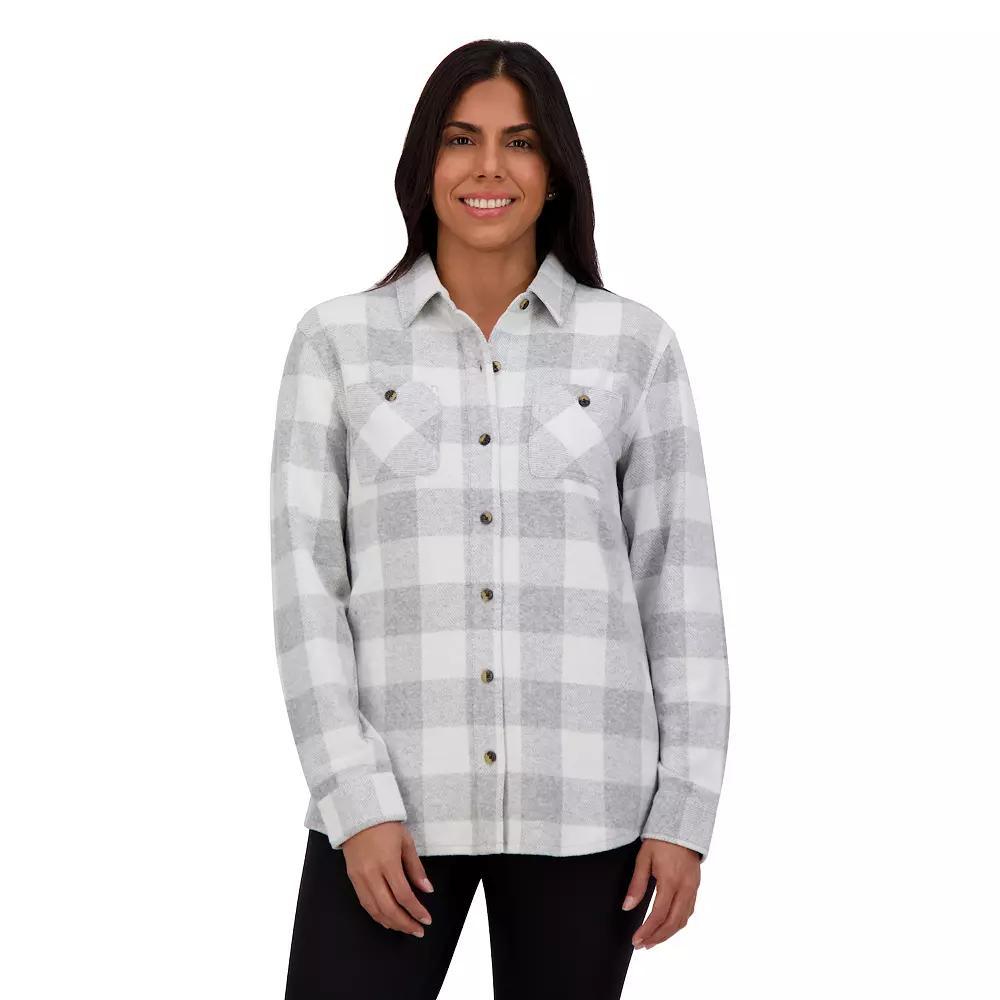 Women's ZeroXposur Billy Brushed Knit Plaid Shirt, Size: Medium, Red Scotch Product Image